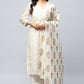 White Embroidered Suit Set for Women