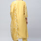 Yellow Embroidered Chanderi Suit Set for Women