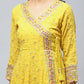 Yellow Embroidered Suit Set for Women