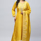 Yellow Neck Embroidered Suit Set for Women – Bright & Elegant