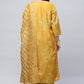Yellow elegant Printed Suit Set for Women with Hand Embroidery Readymade Suit My Store 