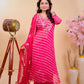 Bandhej Bliss in Hot Pink - Qurbat