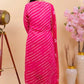Bandhej Bliss in Hot Pink - Qurbat