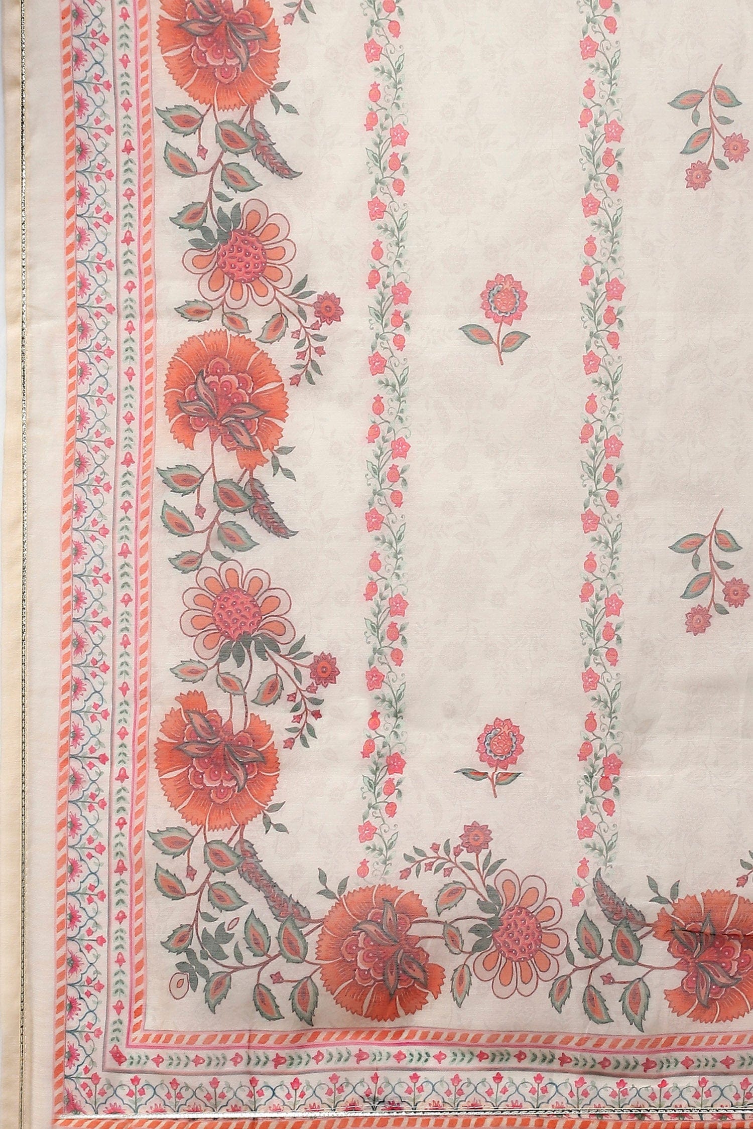 Beige Printed Suit Set for Women – Elegant & Timeless - Qurbat