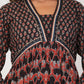 Black Printed Cotton Suit Set - Qurbat