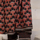 Black Printed Cotton Suit Set - Qurbat