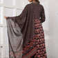 Black Printed Cotton Suit Set - Qurbat