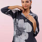 Black Russian Silk Short Kurti - Qurbat