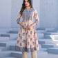 Ivory Bloom Printed Anarkali Suit Set