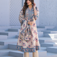 Ivory Bloom Printed Anarkali Suit Set