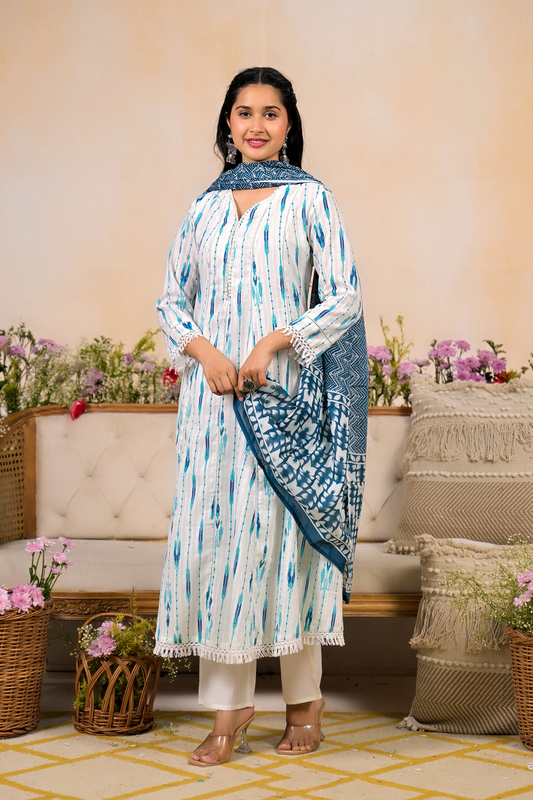 Coastal Breeze Printed Suit Set