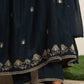 Blue Embroidery Cotton Suit Set - Qurbat