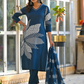 Amethyst Bloom Printed Kurta Set with Dupatta