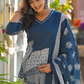 Amethyst Bloom Printed Kurta Set with Dupatta
