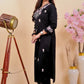 Elegant Black Kurta Set – A Fusion of Comfort & Style - Qurbat