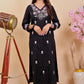 Elegant Black Kurta Set – A Fusion of Comfort & Style - Qurbat