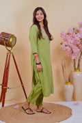 Elegant Embroidered Cotton Kurta Set - Qurbat
