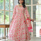 Elegant Floral Cotton 3 - Piece Suit Set - Qurbat