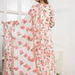 Ethereal Floral Print Anarkali Suit Set - Qurbat