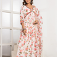 Ethereal Floral Print Anarkali Suit Set