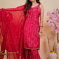 Graceful Bandhani Kurta with Sharara & Dupatta - Qurbat
