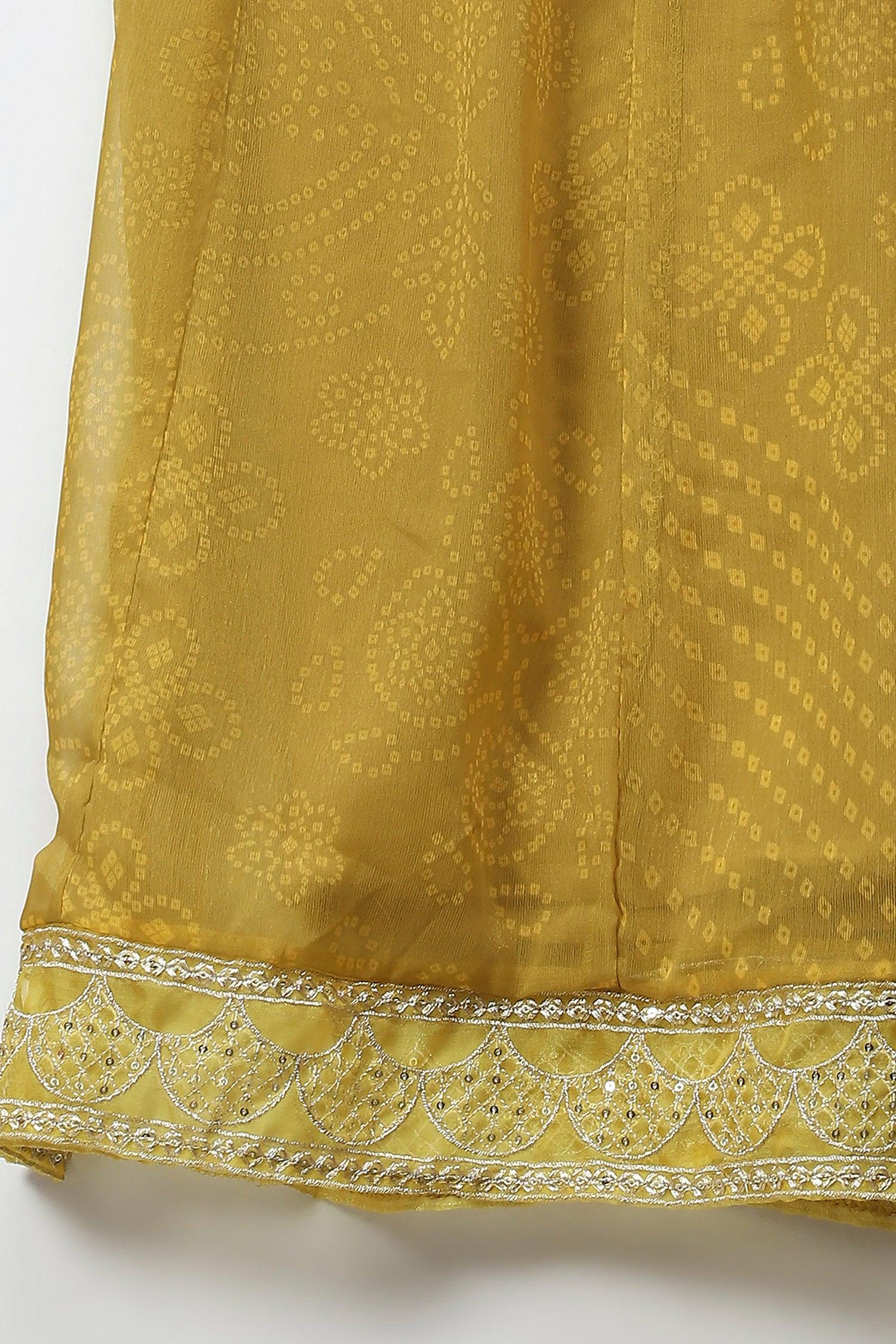 Green Anarkali Suit Set with Resham Embroidery for Women - Qurbat