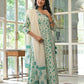 Green Cotton 3 - Piece Suit Set - Qurbat