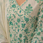 Green Cotton 3 - Piece Suit Set - Qurbat