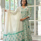 Green Cotton 3 - Piece Suit Set - Qurbat