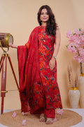 Gulmohar Hand - Painted Suit Set - Qurbat
