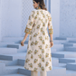 Ivory Bloom Printed Anarkali Suit Set - Qurbat