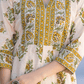 Ivory Bloom Printed Anarkali Suit Set - Qurbat