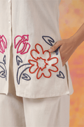 Ivory Garden Embroidered Co - Ord Set - Qurbat