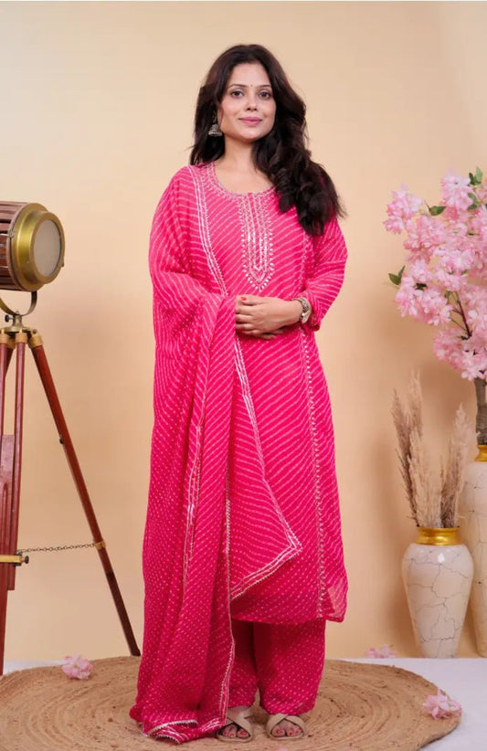 Leheriya Luxe Mirror Suit Set - Qurbat