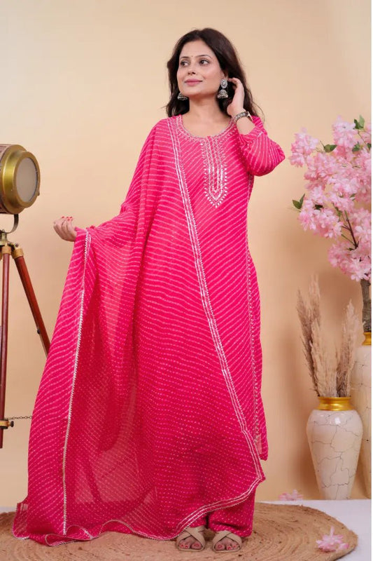 Leheriya Luxe Mirror Suit Set - Qurbat