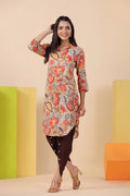 Multicolor Digital Print Kurta with Dhoti - Qurbat