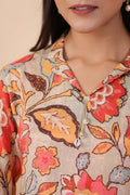 Multicolor Digital Print Kurta with Dhoti - Qurbat