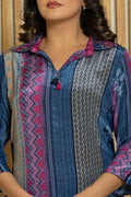 Multicolor Printed Crepe Co - ord Set - Qurbat