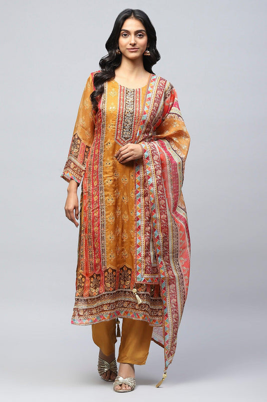 Mustard Rayon Kurta with Ethnic Prints – Stylish & Com - Qurbat