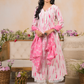 Blossom Hues Printed Suit Set
