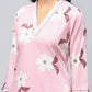 Pink Cotton Printed Suit Set for Women - Qurbat