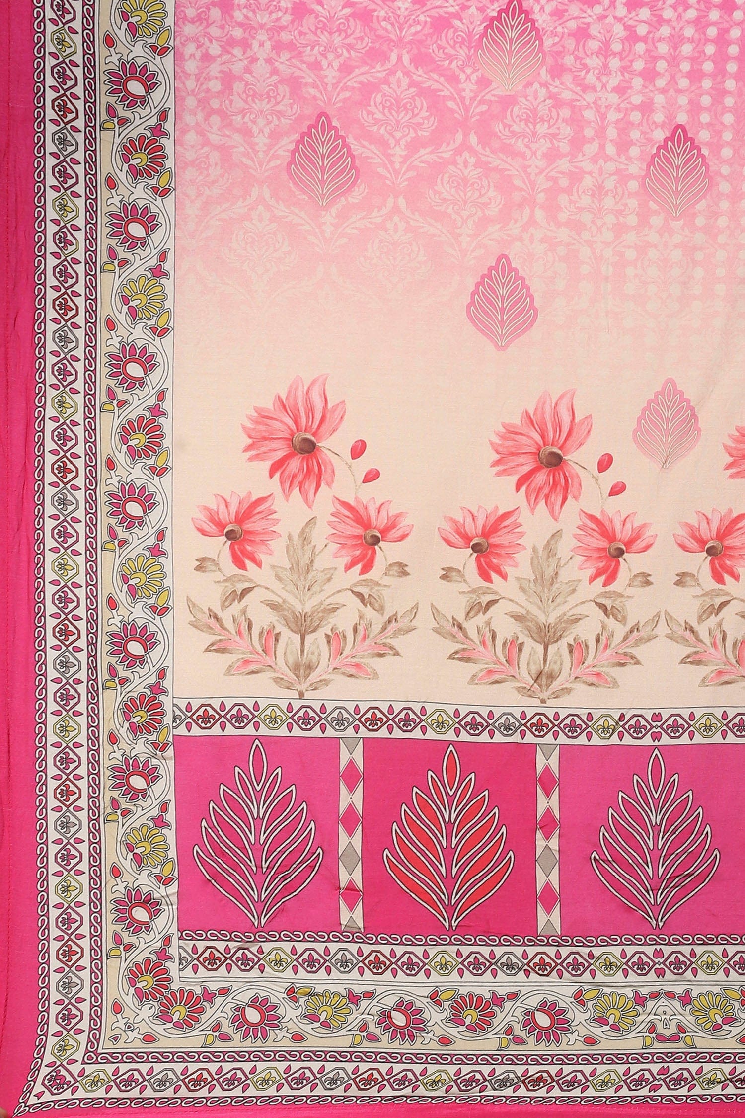 Pink Digital Print Suit Set for Women – Chic & Contemporary - Qurbat