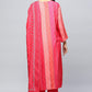 Pink Digital Print Suit Set for Women with Zari Embroidery - Qurbat