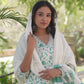 Green Cotton 3-Piece Suit Set