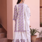 Purple Floral Mirror Work Sharara Set - Qurbat