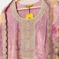 Purple Premium 3PC Ethnic Set with Embroidered Kurta & Floral Dupatta - Qurbat