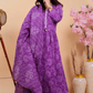 Purple Radiance Handcrafted Bandhani Kurta Set - Qurbat