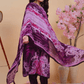 Qurbat Signature Muslin Suit – Plum Perfection in Every Thread - Qurbat