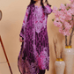 Qurbat Signature Muslin Suit – Plum Perfection in Every Thread - Qurbat