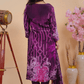 Qurbat Signature Muslin Suit – Plum Perfection in Every Thread - Qurbat